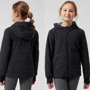 Athleta Gray Hooded Jacket